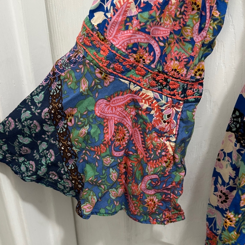 Selfie Leslie Multicolor Patchwork Embroidered Pe… - image 3